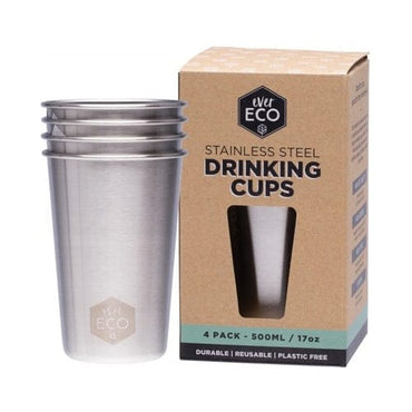 Ever Eco Stainless Steel Drinking Cups 4 pack